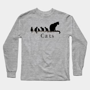 Cats Black Cats Graphic 09 Long Sleeve T-Shirt